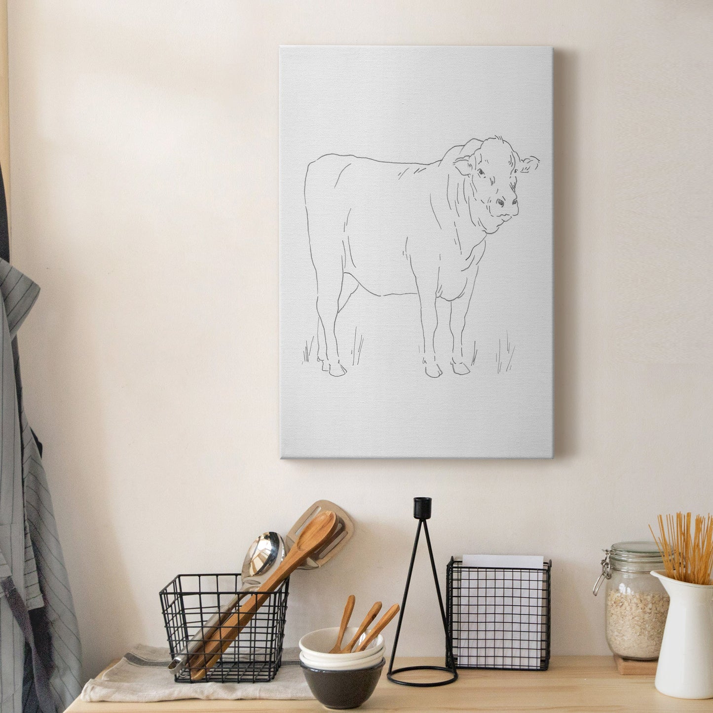 Limousin Cattle I  Premium Gallery Wrapped Canvas - Ready to Hang