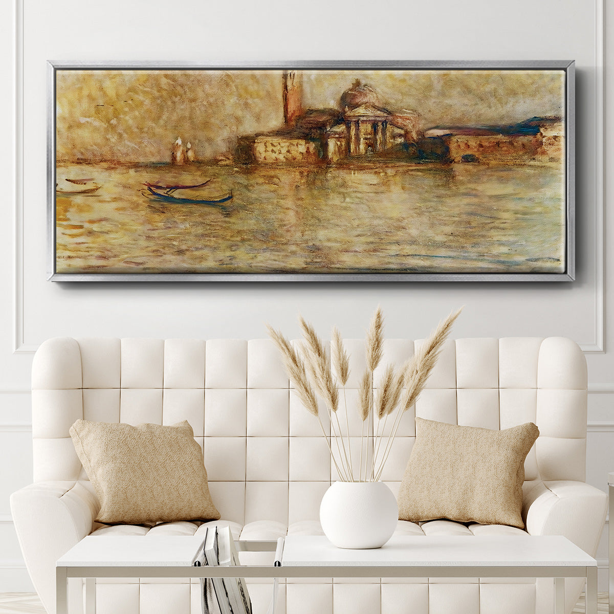Venice, San Giorgio Maggiore, 1908 - Floater Framed Canvas Print