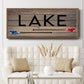 Lake Paddles - Floater Framed Canvas Print