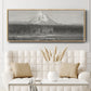 Mount Hood from the Columbia - Floater Framed Canvas Print