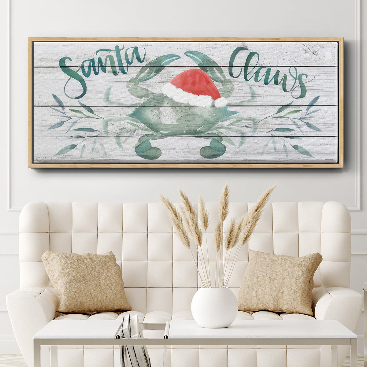 Tis the Seasun Collection D - Floater Framed Canvas Print