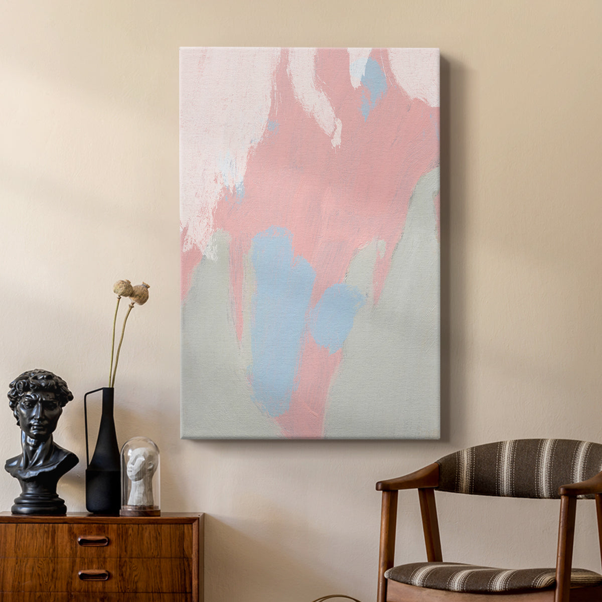 Blushing Abstract III - Canvas Art Print
