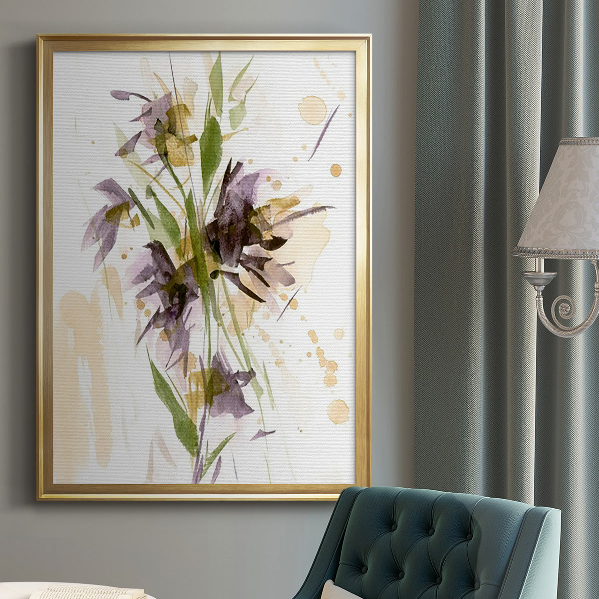 After Rain II - Modern Framed Canvas Print