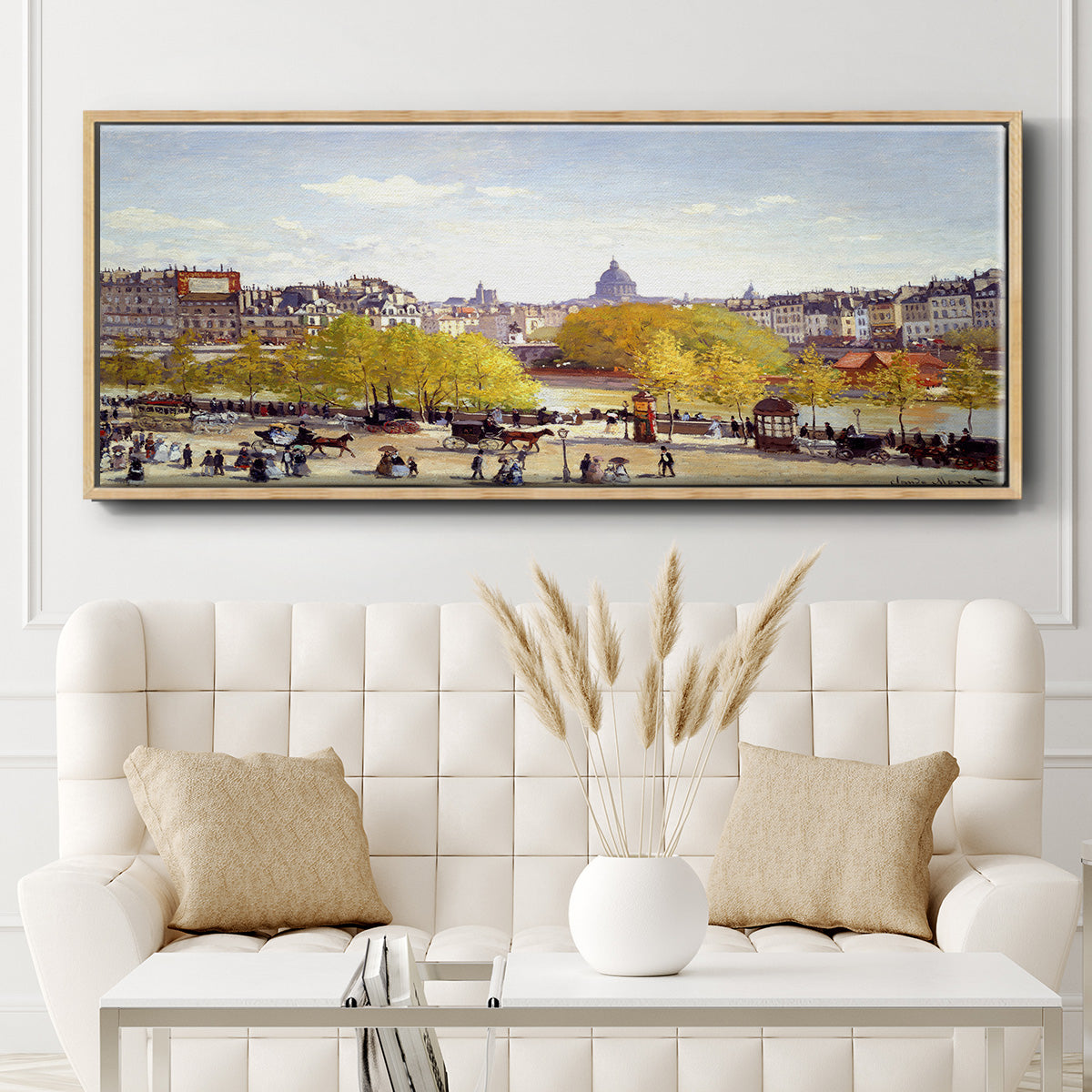 Que Du Lourve, 1867 - Floater Framed Canvas Print