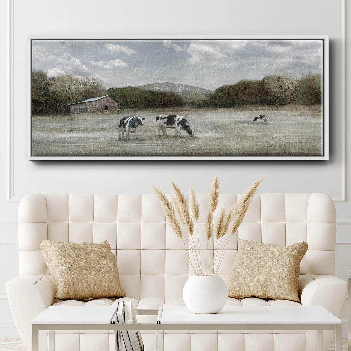 Country Satisfaction - Floater Framed Canvas Print