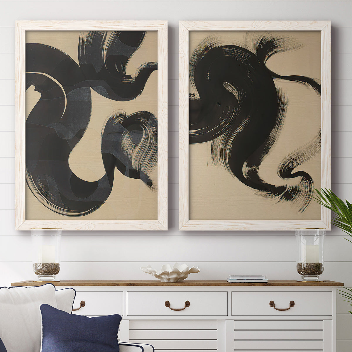 Sea Change I - Premium Framed Canvas 2 Piece Set - Ready to Hang