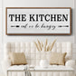 Eat Or Be Hungry - Floater Framed Canvas Print