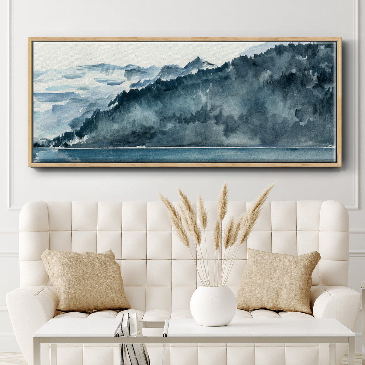Winter Fjords II - Floater Framed Canvas Print