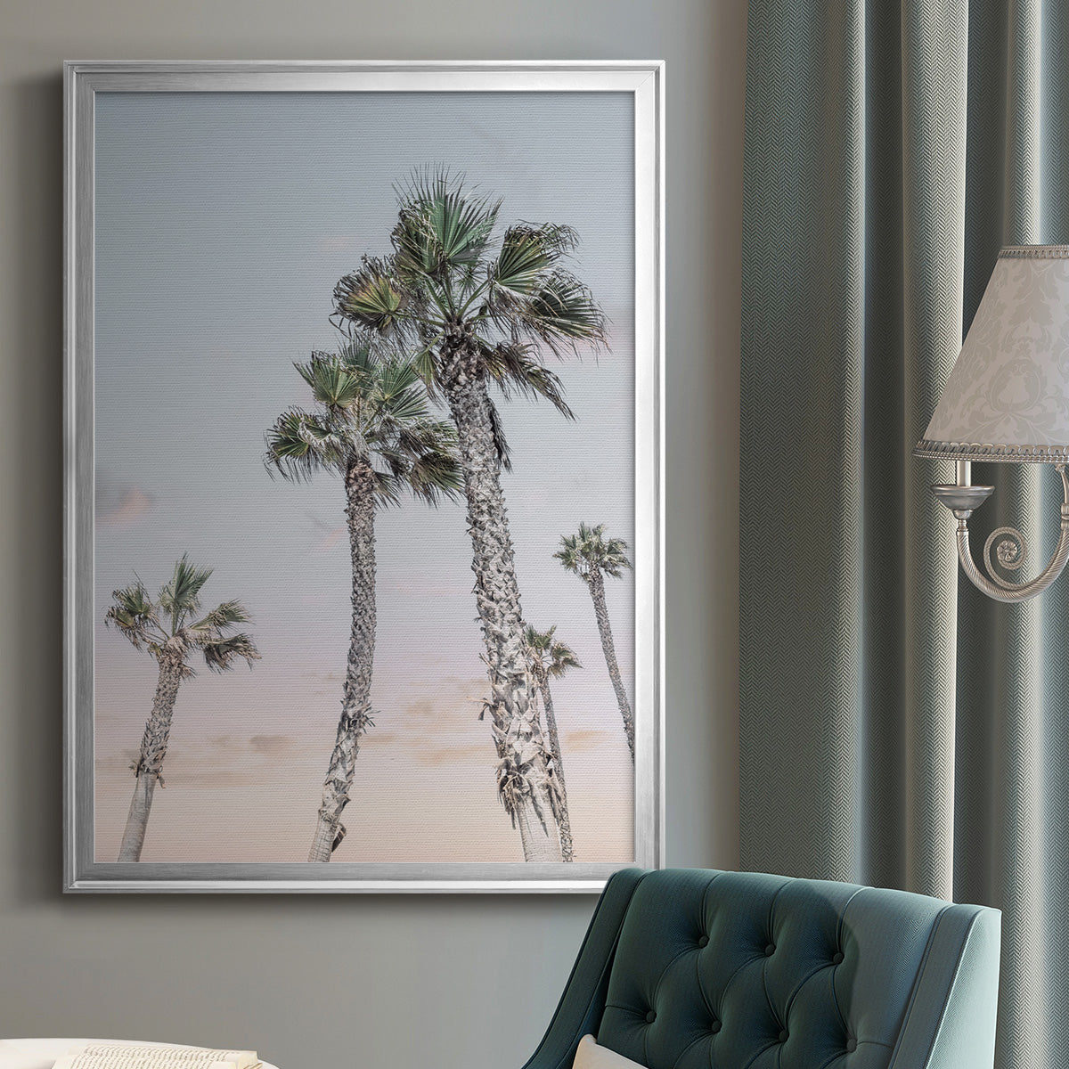 Palms Up - Modern Framed Canvas Print