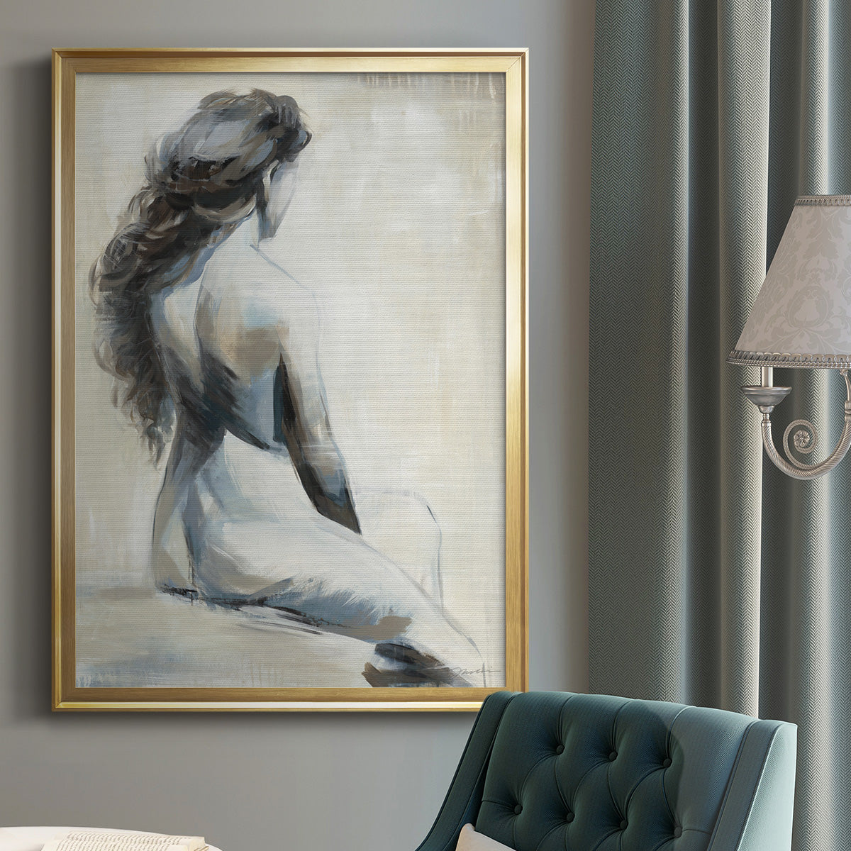 Song on the Wind - Modern Framed Canvas Print