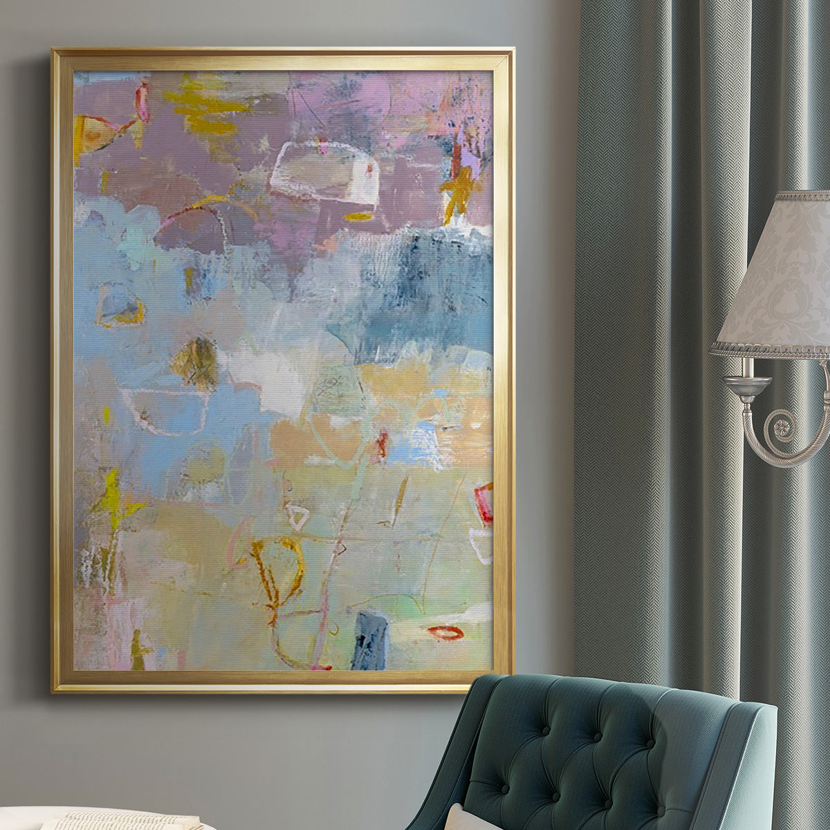 Whilst I - Modern Framed Canvas Print