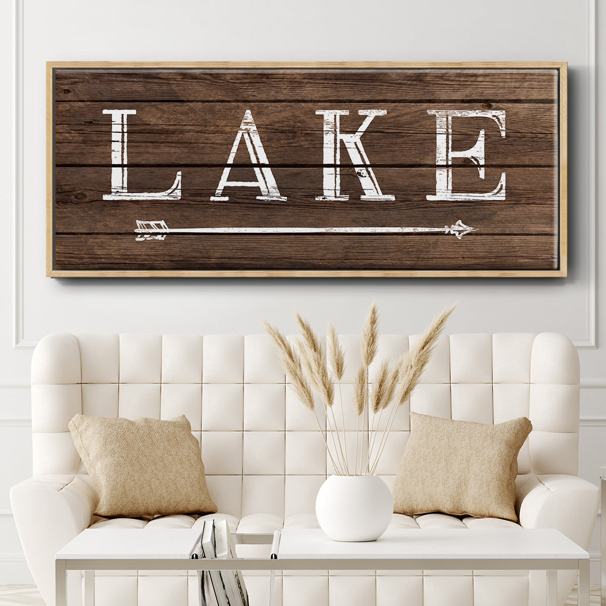 To the Lake - Floater Framed Canvas Print