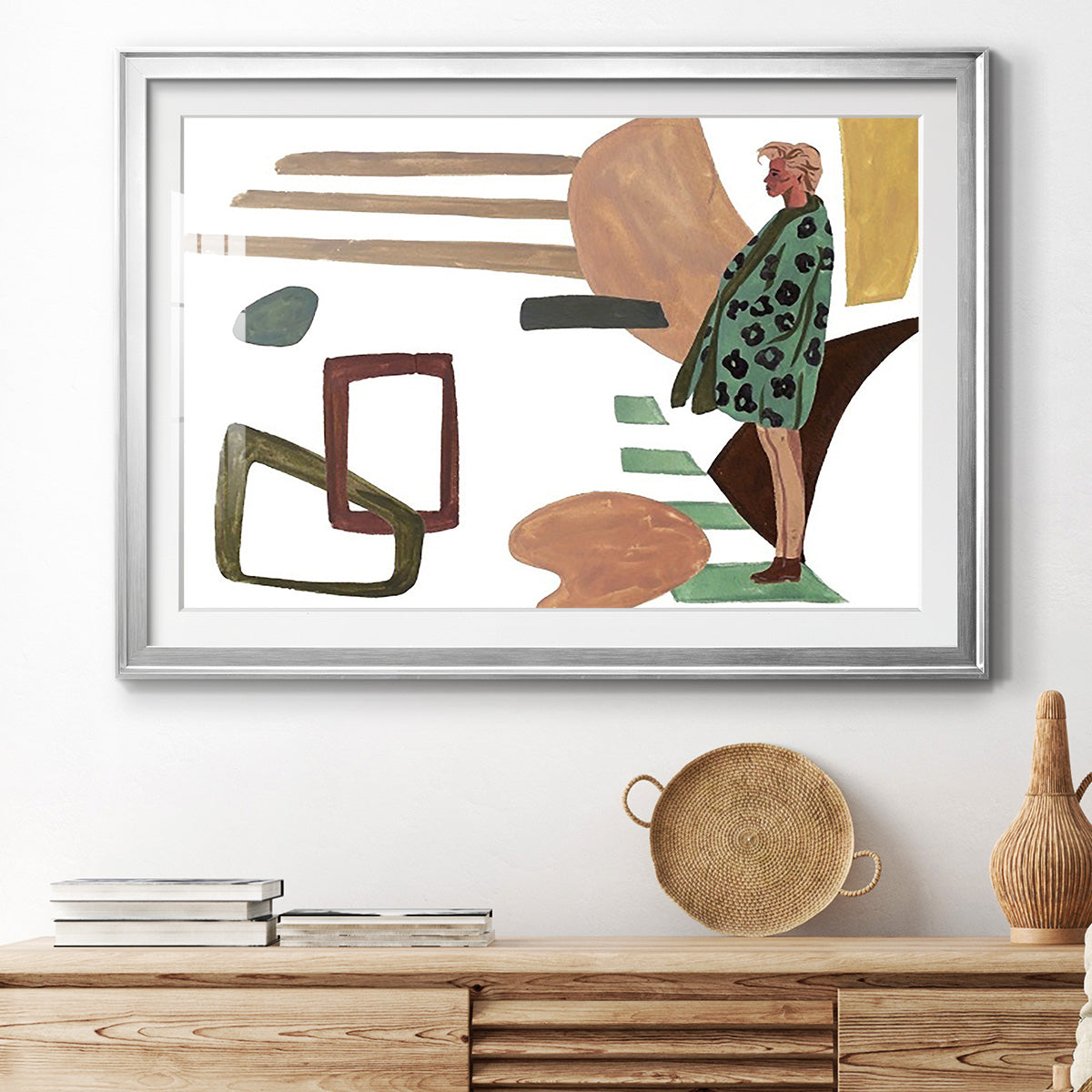 Vintage Vibes V Premium Framed Print - Ready to Hang