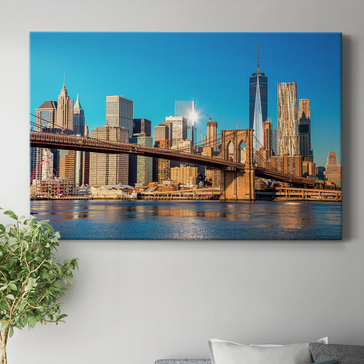 Skyline of Downtown New York City - Canvas Art Print