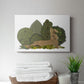 Hare Reclining in Leaves - Canvas Art Print
