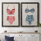 Vintage Swimming III - Premium Framed Canvas 2 Piece Set - Ready to Hang