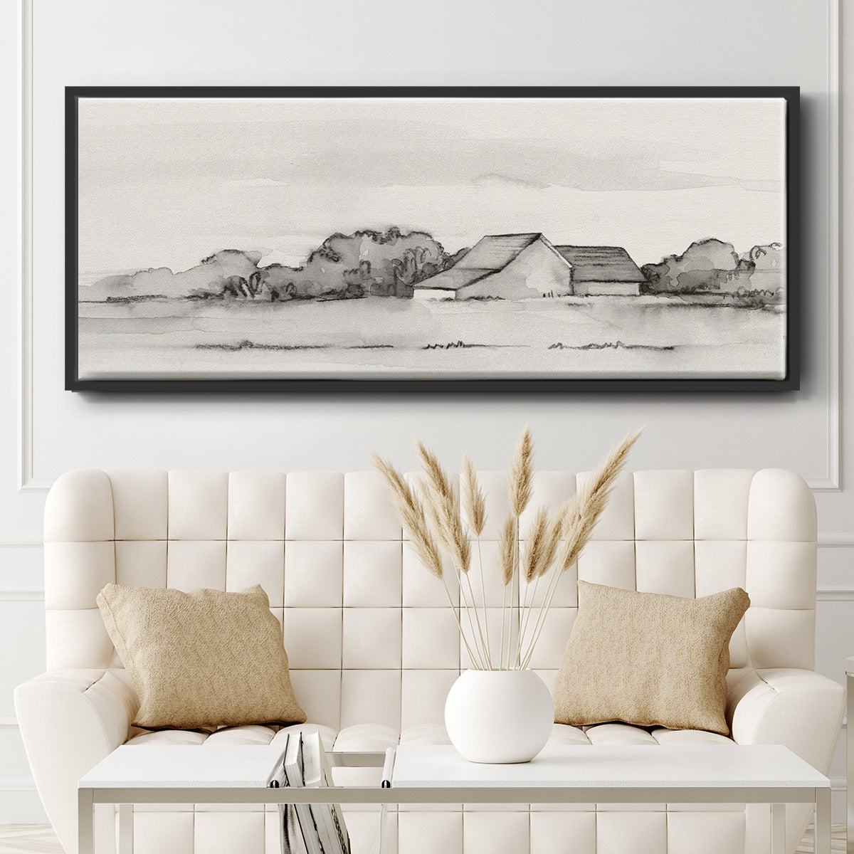 Wyeth Barn II - Floater Framed Canvas Print