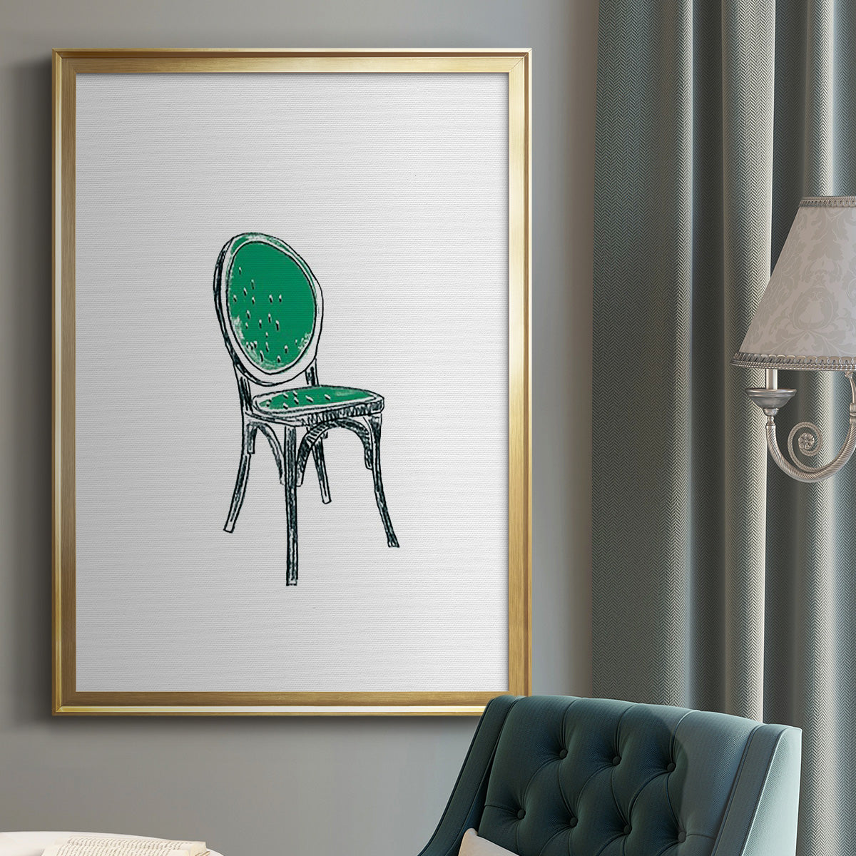 Take a Seat VIII - Modern Framed Canvas Print