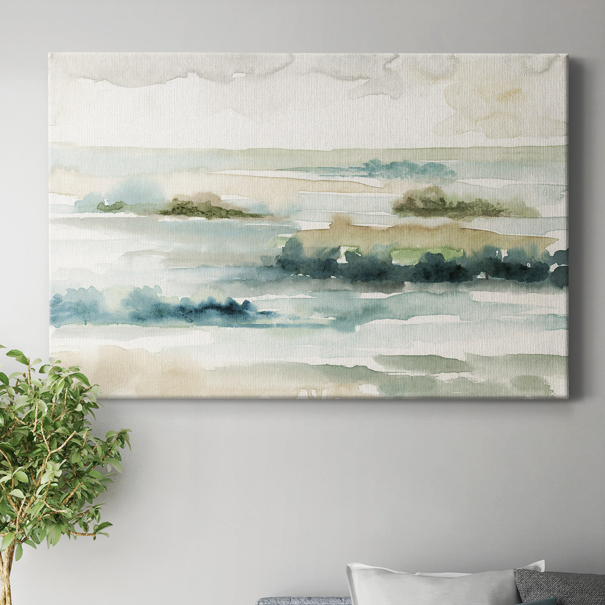 Pastel Panorama Premium Gallery Wrapped Canvas - Ready to Hang