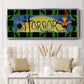 Halloween Trick or Treaters Collection D - Floater Framed Canvas Print