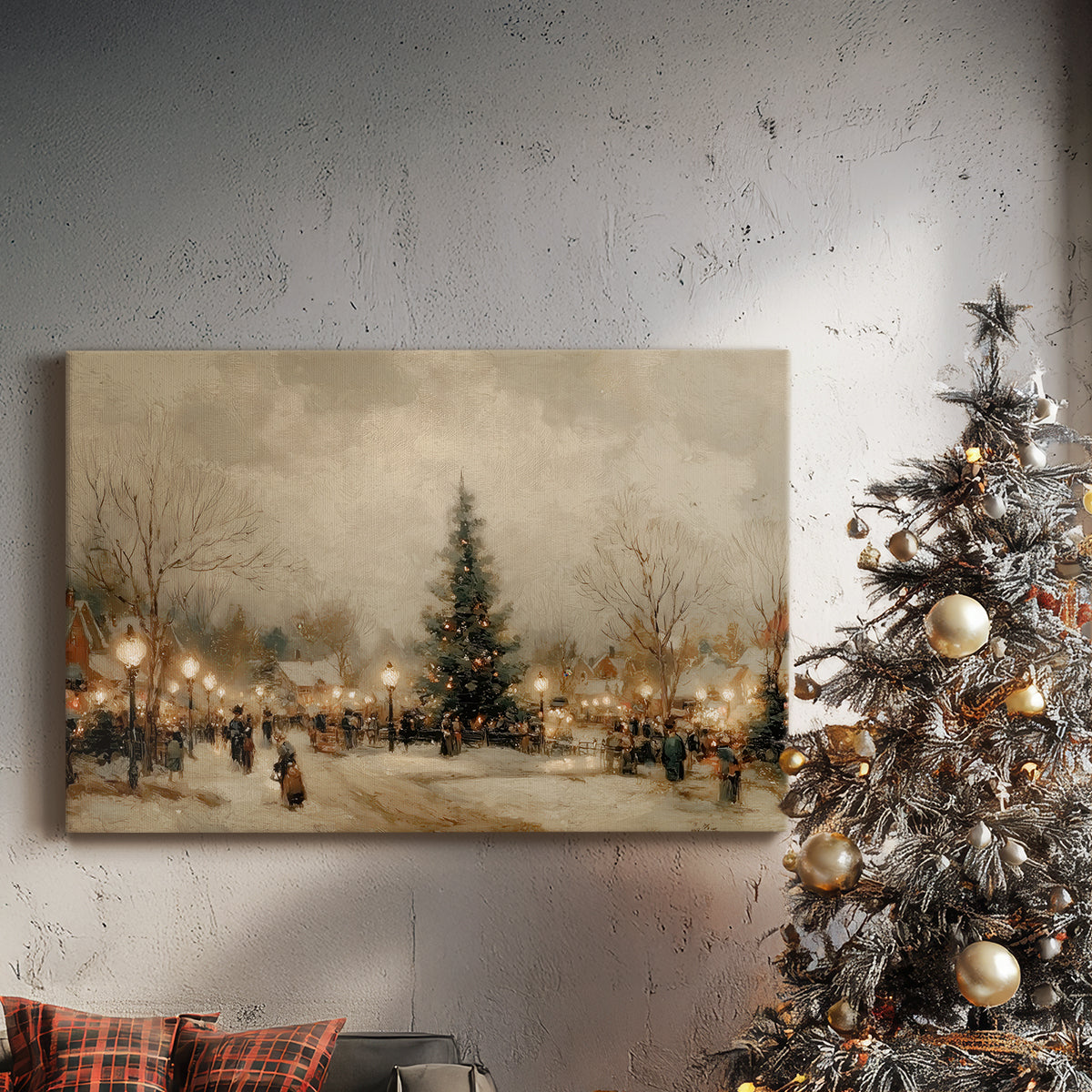 Dusk of Honeyed Manger - Canvas Art Print