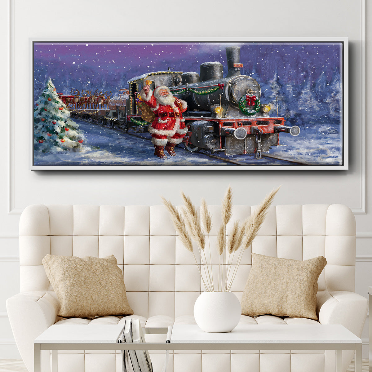 All Aboard - Floater Framed Canvas Print