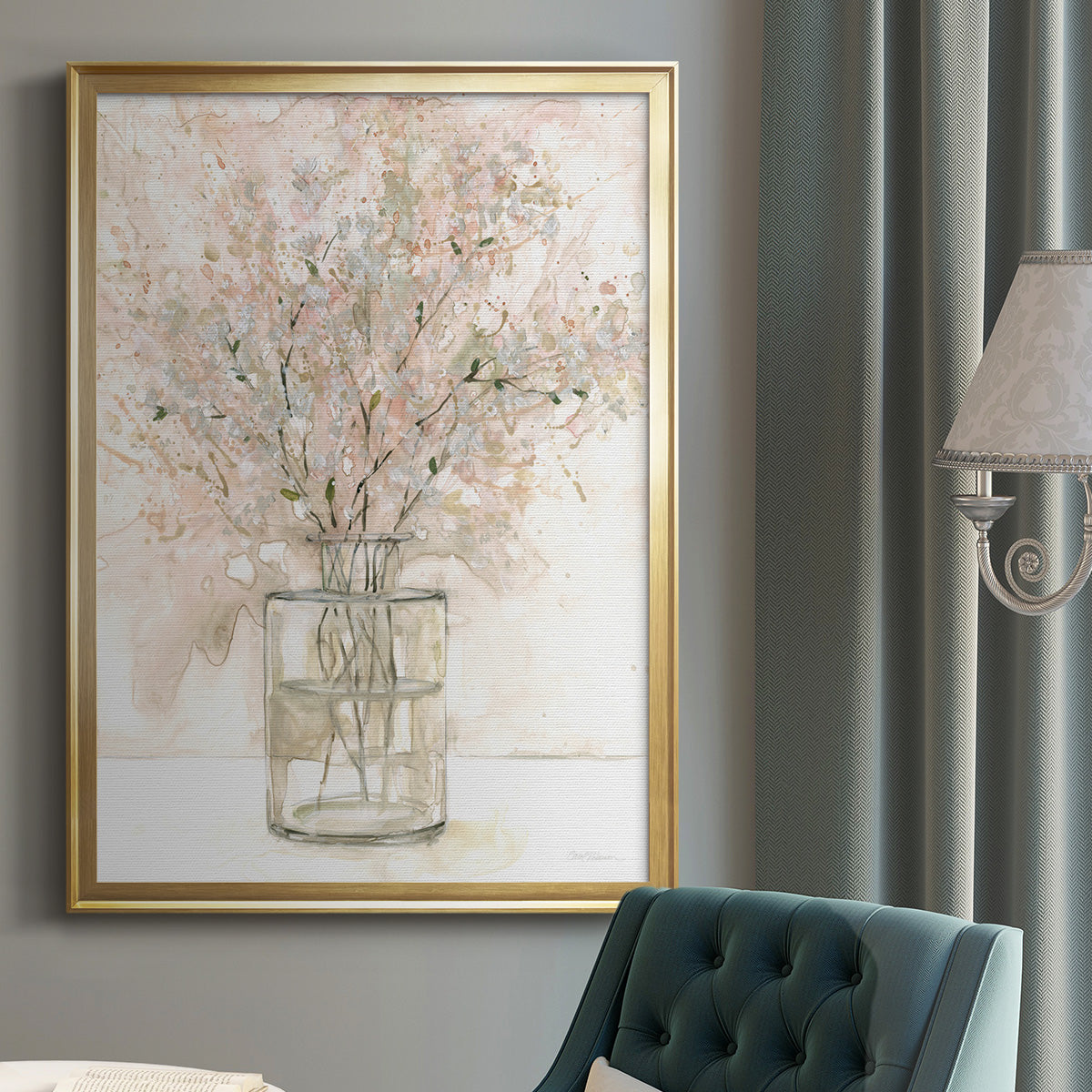 Delicate Arrangement I - Modern Framed Canvas Print