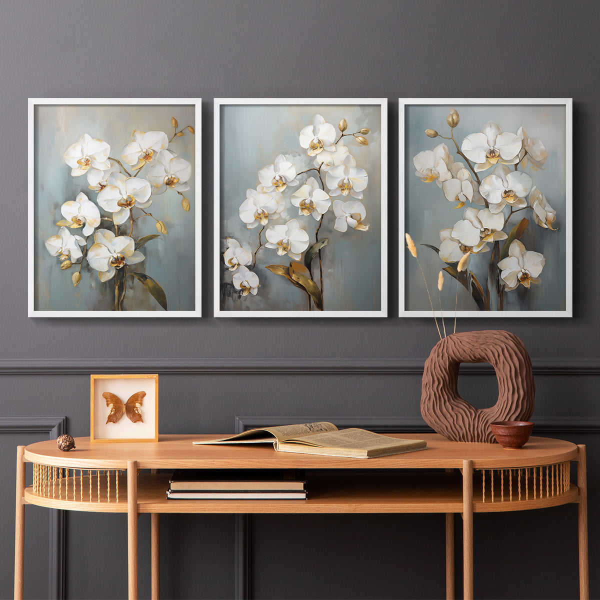 Floral Study Series LXV - Restickable Framed Art Set