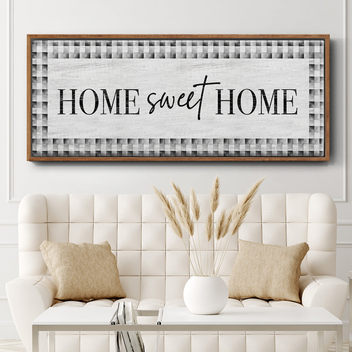 Home Sweet Home - Floater Framed Canvas Print
