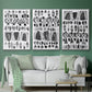 Grey Arches I - Floater Framed Canvas Set