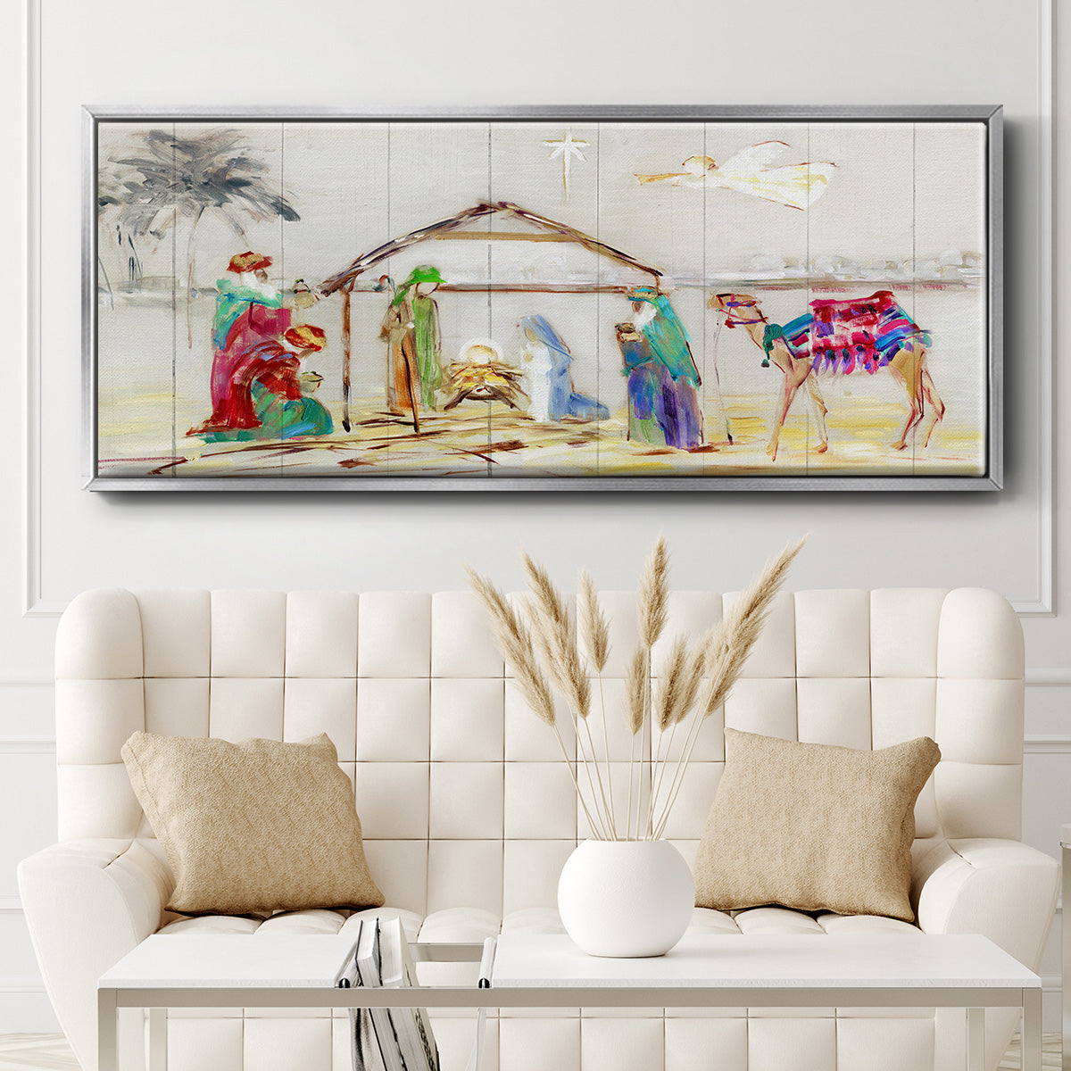 Nativity - Floater Framed Canvas Print