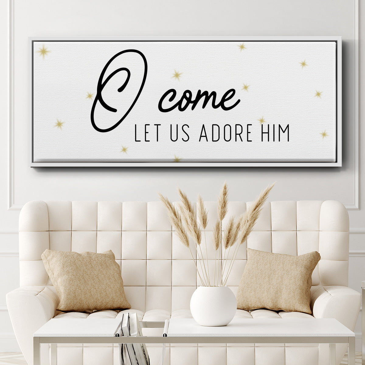O Come - Floater Framed Canvas Print