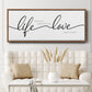 Life Takes You Love Brings You - Floater Framed Canvas Print