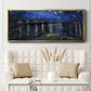 Starry Night Over the Rhone - Floater Framed Canvas Print