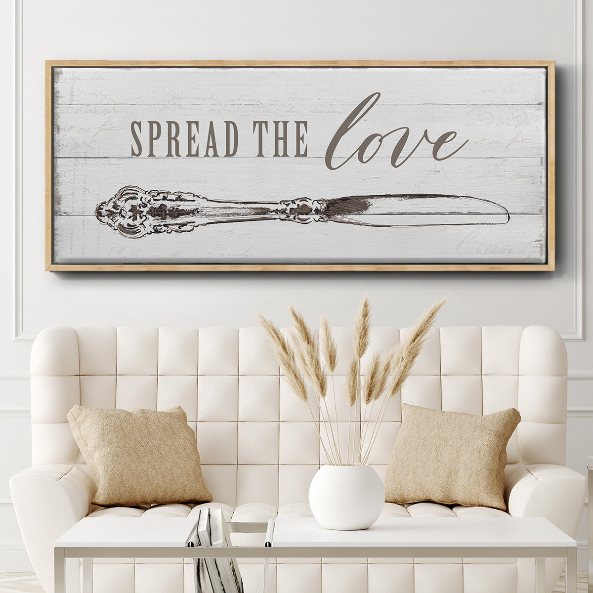 Spread the Love - Floater Framed Canvas Print