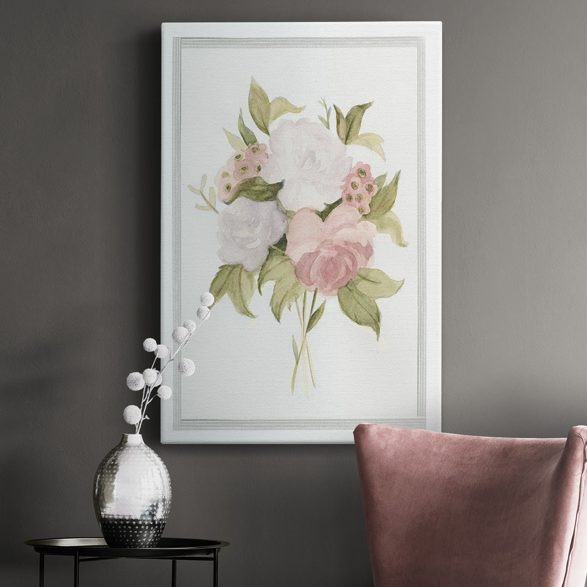 UA CH Soft Bouquet I Premium Gallery Wrapped Canvas - Ready to Hang