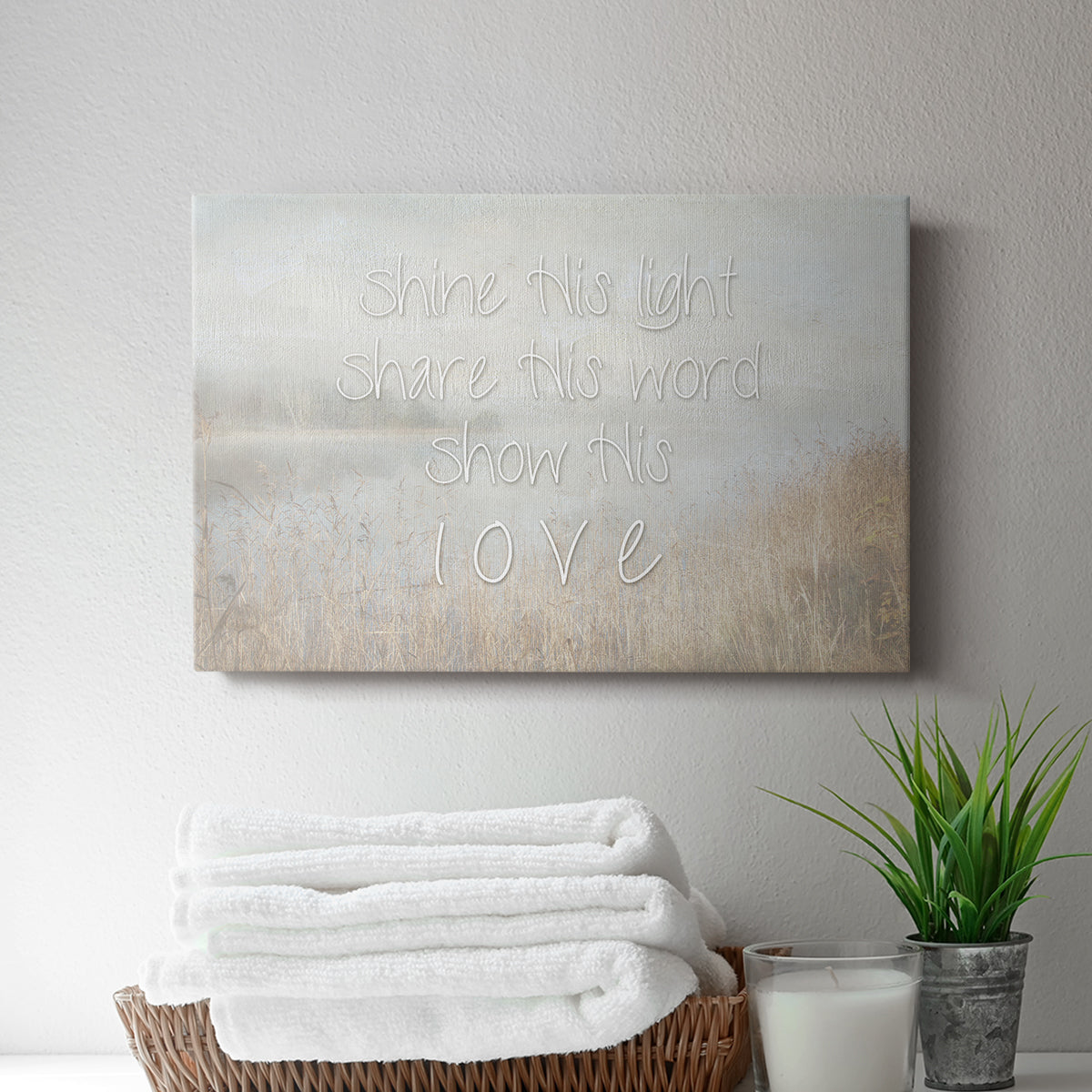 Shine His Light - Canvas Art Print