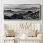 Mountains of the Great Wall - Floater Framed Canvas Print