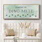 Dinomite - Floater Framed Canvas Print