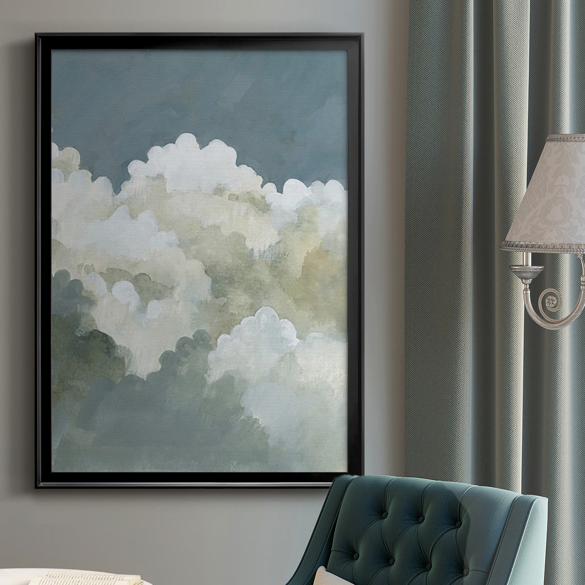 Big Clouds II -  Framed Canvas Print