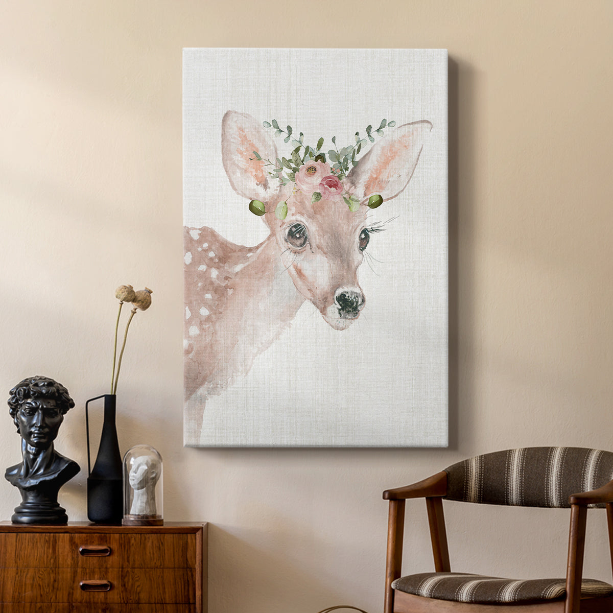 Dressy Fawn - Canvas Art Print