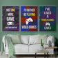 Gamer at Play I - Framed Premium Gallery Wrapped Canvas L Frame 3 Piece Set - Ready to Hang