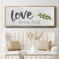 Love Never Fails - Floater Framed Canvas Print