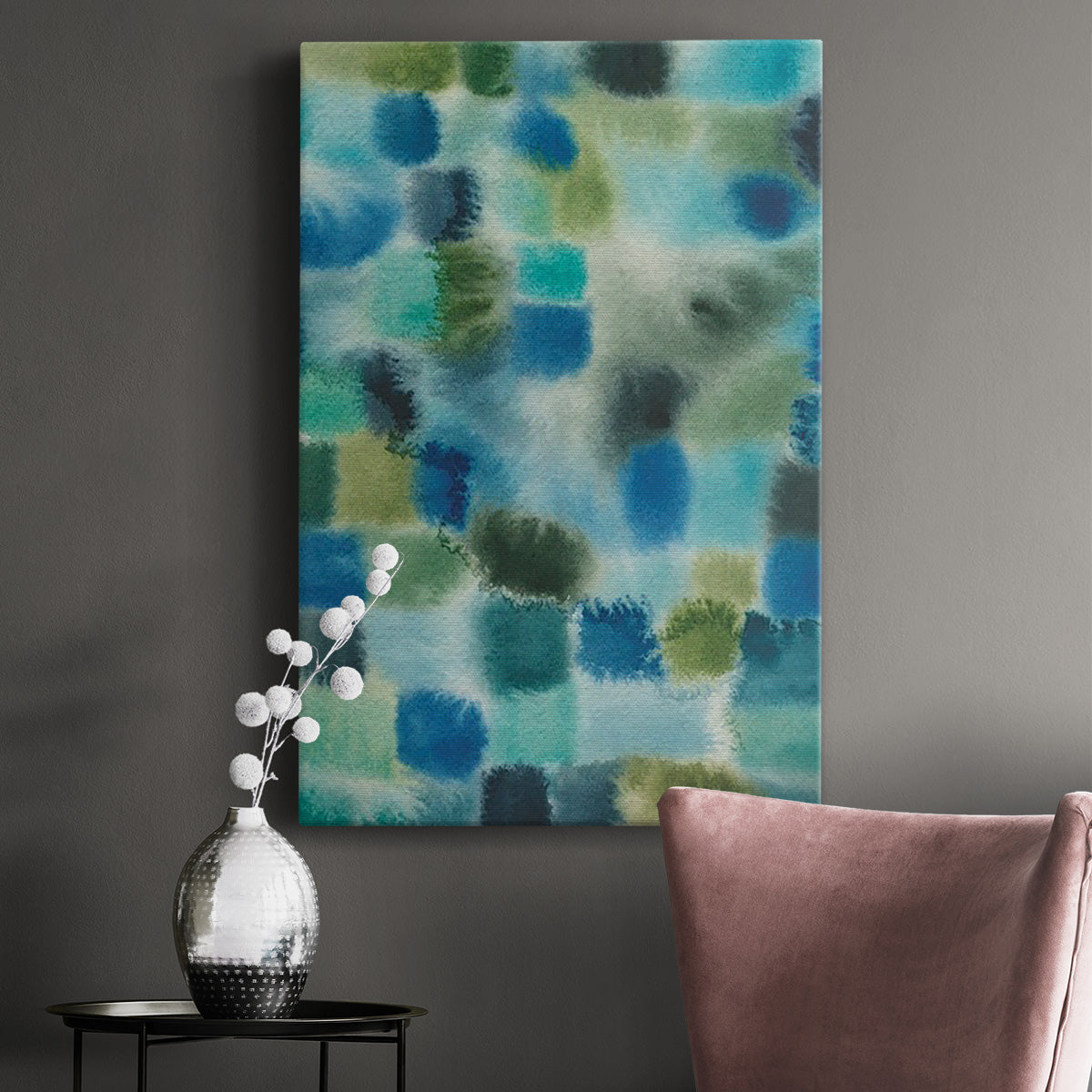 Earthy Plexus I Premium Gallery Wrapped Canvas - Ready to Hang