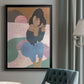 Curly Lady II - Modern Framed Canvas Print