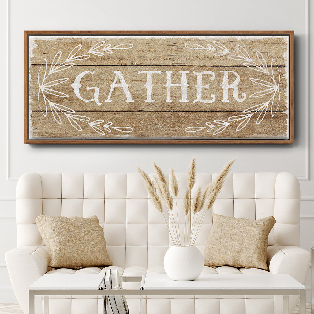 Gather - Floater Framed Canvas Print