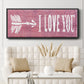 I Love You - Floater Framed Canvas Print