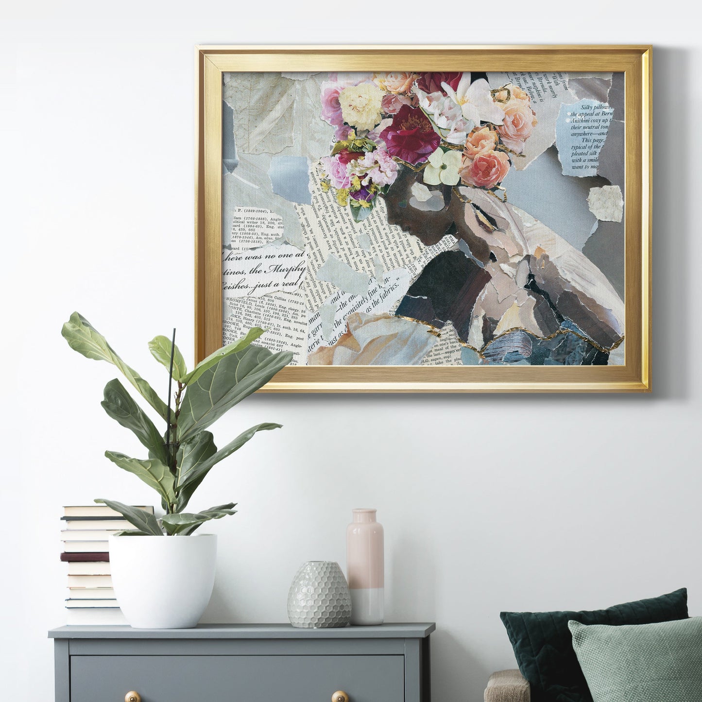 Contemplation II - Modern Framed Canvas Print