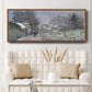 Snow at Argenteuil, 1874 - Floater Framed Canvas Print