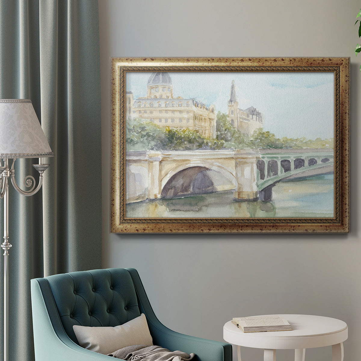 French Bridge Study IV Premium Framed Canvas- Ready to Hang